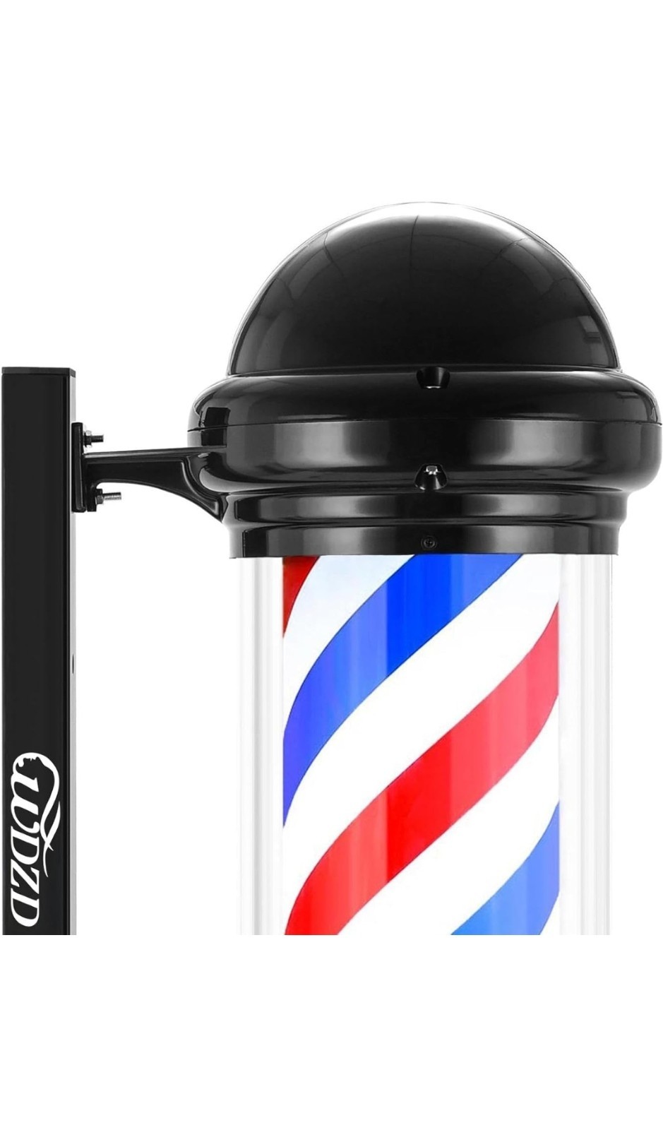 WDZD Wall Mounted Barber Pole 22.44in Electric Red Blue White