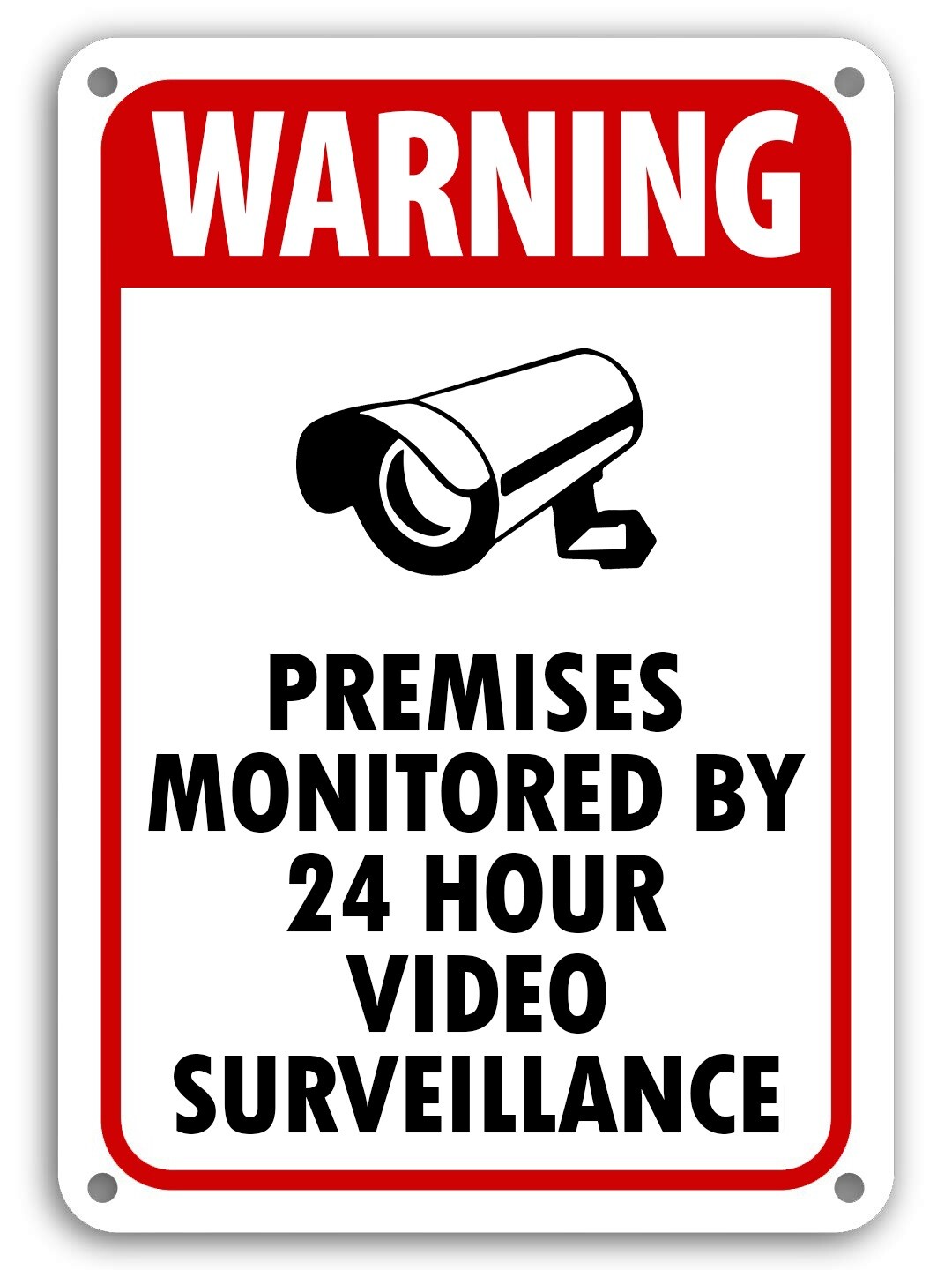 Surveillance Signs cctv Warning Signs 24 Hour Video Surveillance Sign 10 x 14