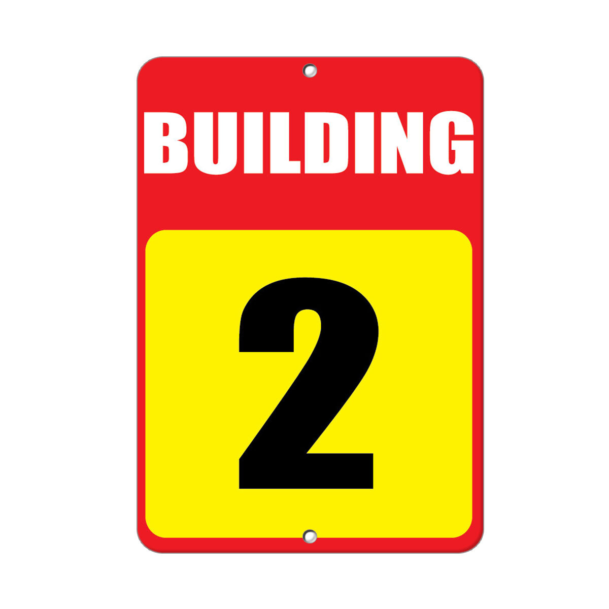 Vertical Metal Sign Multiple Sizes Building 2 Business Feature Department
