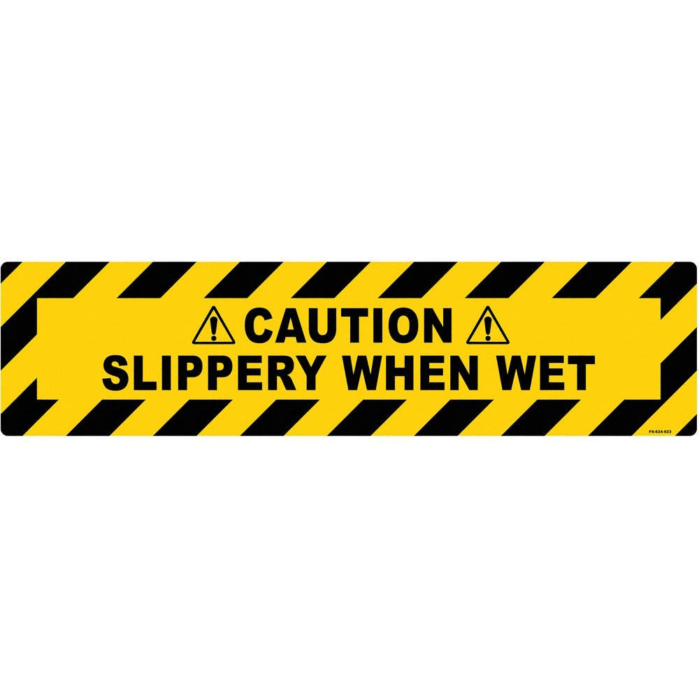 STRANCO INC FS-624-623 Anti-Slip Floor Sign,6 inx24 in,Vinyl 484P42