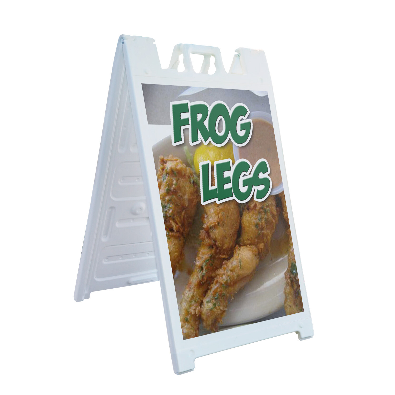 A-frame Sidewalk Frog Legs 24&Prime; x 36&Prime; Double Sided A-Frame Sidewalk Sign