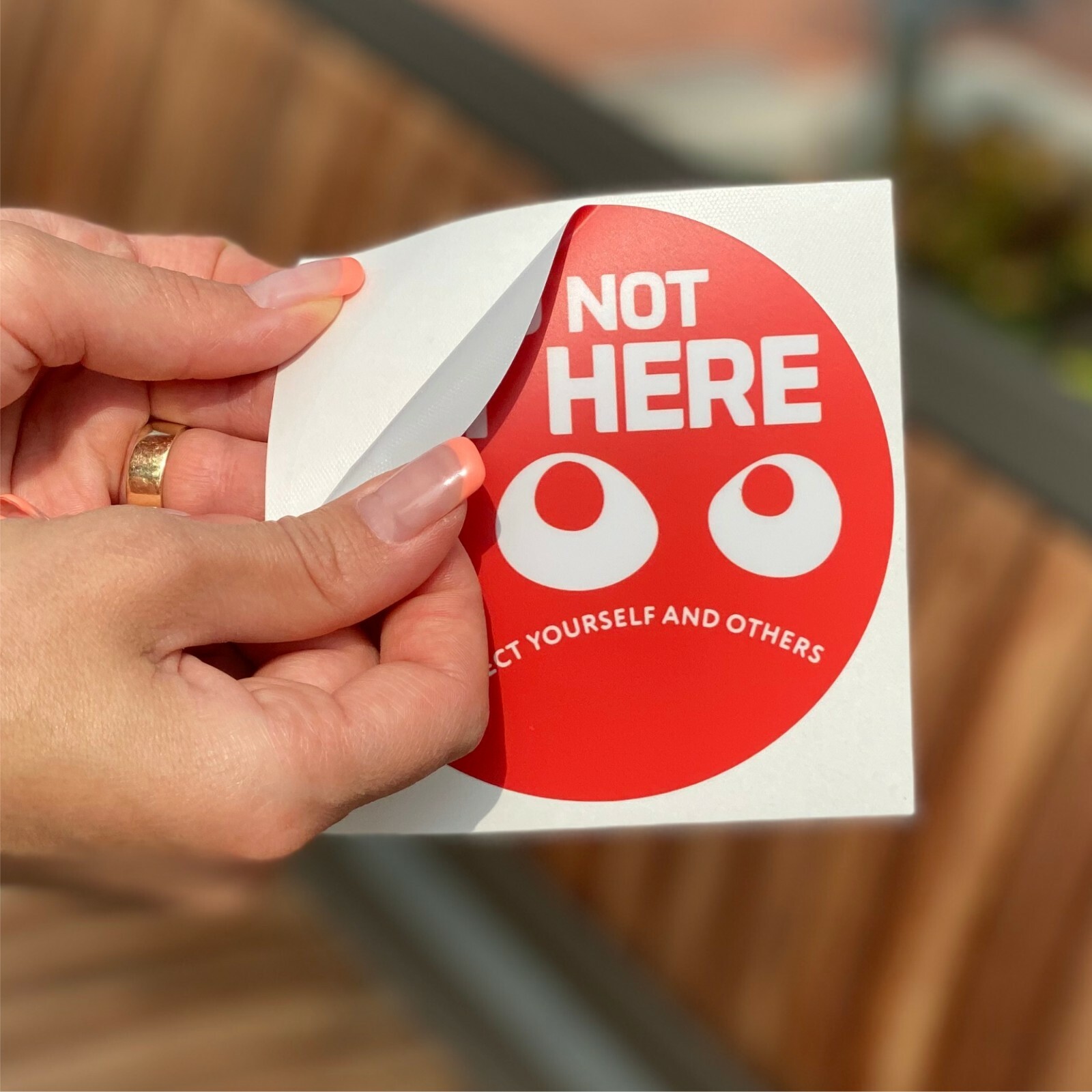 Do Not Sit Here Social Distancing Chair Sticker 4 Pack School Office Vinyl