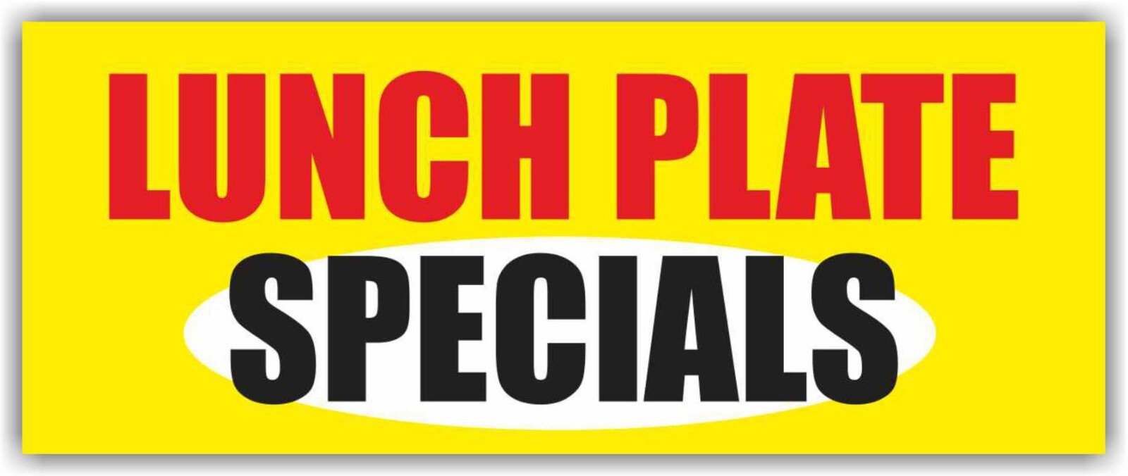 LUNCH PLATE SPECIALS Advertising Banner Vinyl Mesh Sign chef bar buffet food