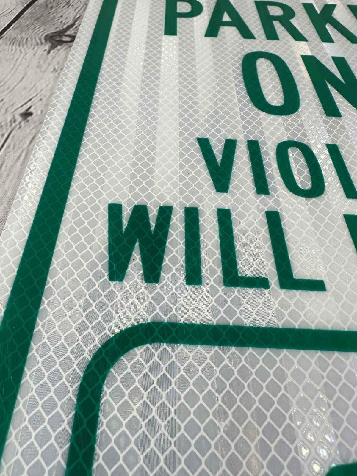 Resident Parking Only Metal Sign 12” x 18” Heavy Duty Made In USA Green White