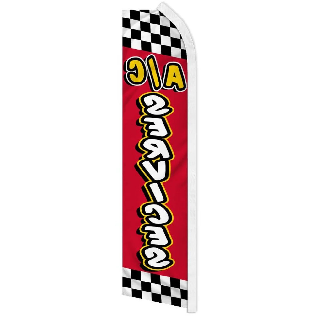 A/C SERVICES CKRD advertising super flag polyester banner *POLE NOT INCLUDED*
