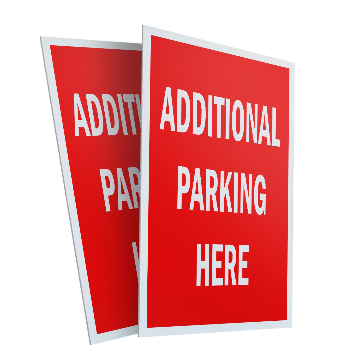 A-frame Sidewalk Additional Parking Here 24&Prime; x 36&Prime; Double Sided A-Frame Sidewalk