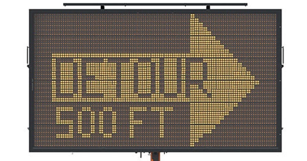 Vermac 24&Prime; Full-Matrix Portable Changeable Message Sign Piece 2-PACK
