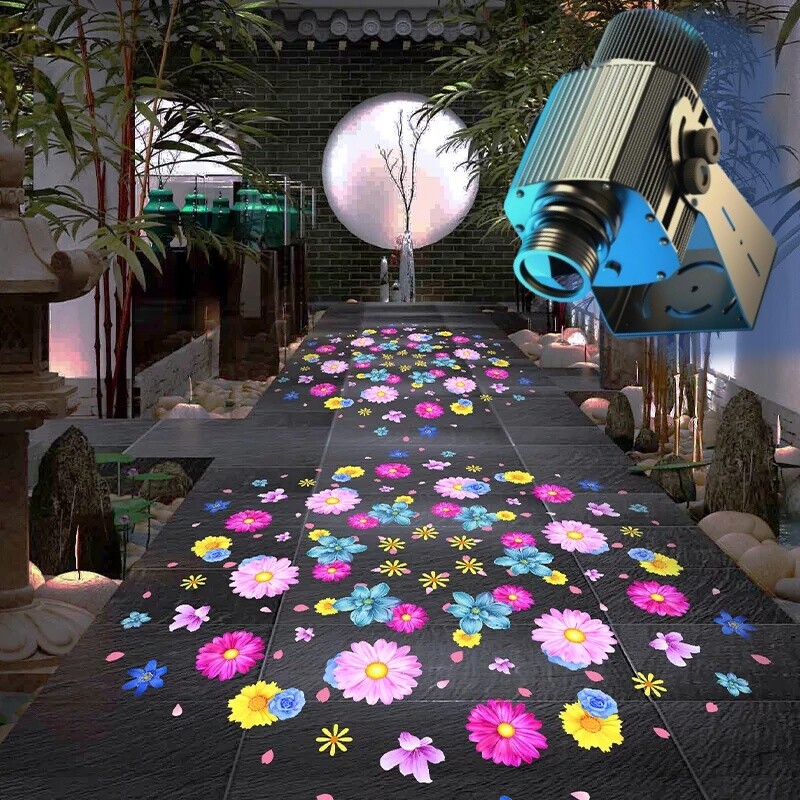 300W Creative Dynamic Pattern Led Gobo Logo Projector Waterproof Porjection