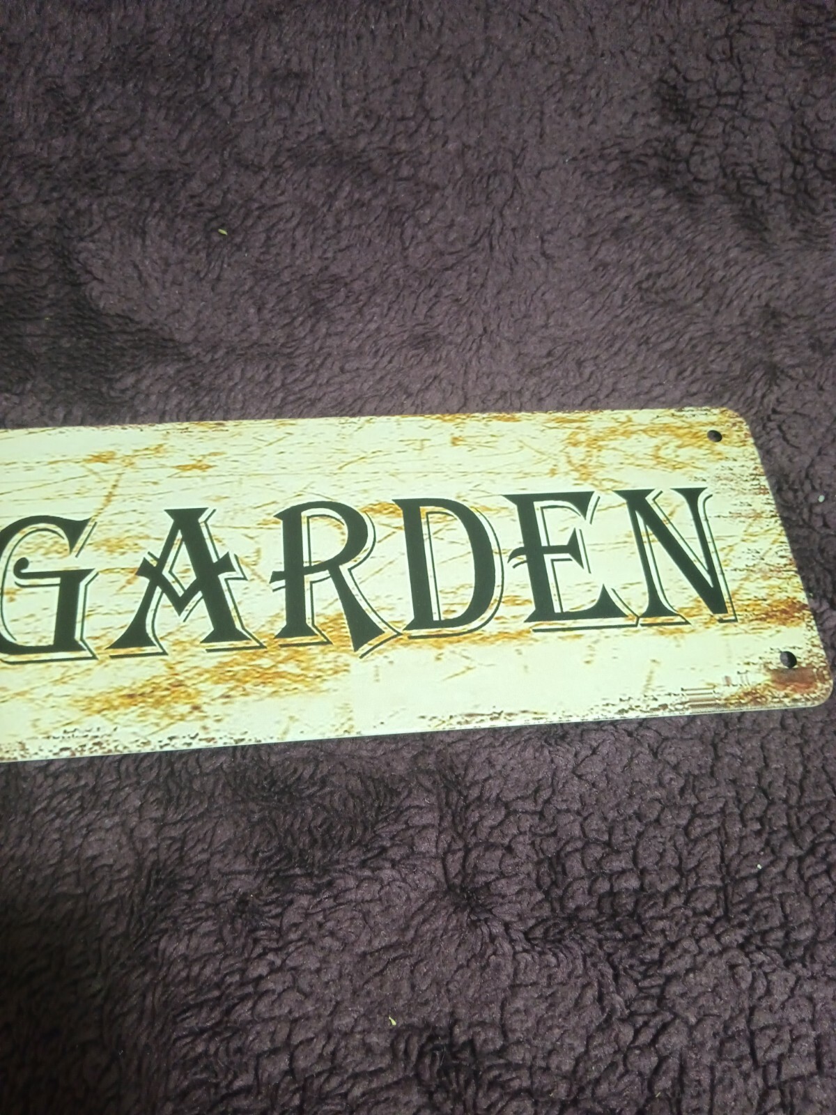 4&Prime; X 15&Prime; Aluminum Sign « Herb Garden » W/ 4 Mounting Holes