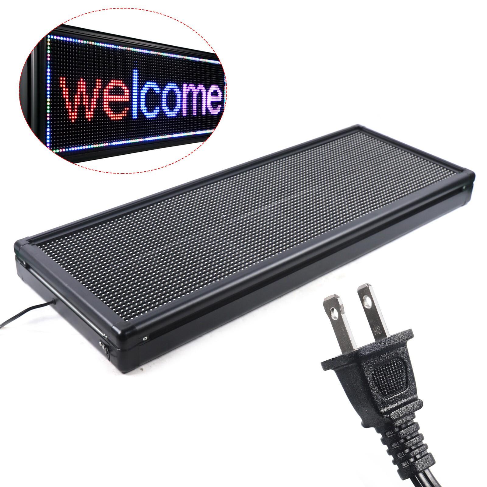 40&Prime; x 15&Prime; LED Digital DIY Programmable Scrolling Message Sign Advertising Board