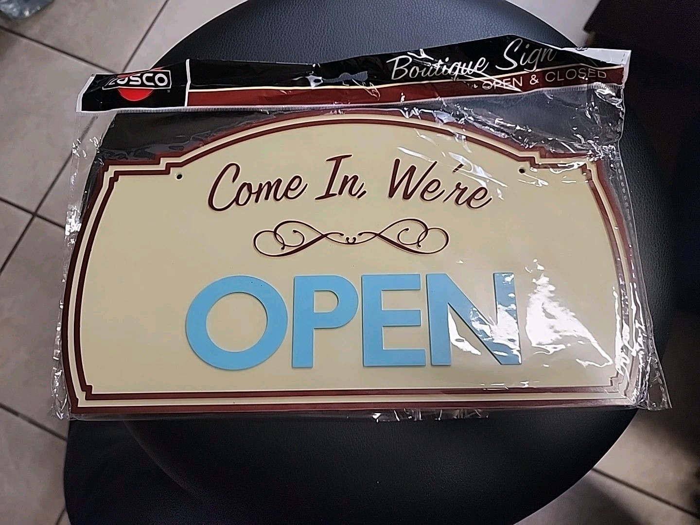 ⭐️⭐️⭐️⭐️⭐️Boutique Sign – 2 Sided – Come In, We&rsquo;re Open / Sorry We Are Closed