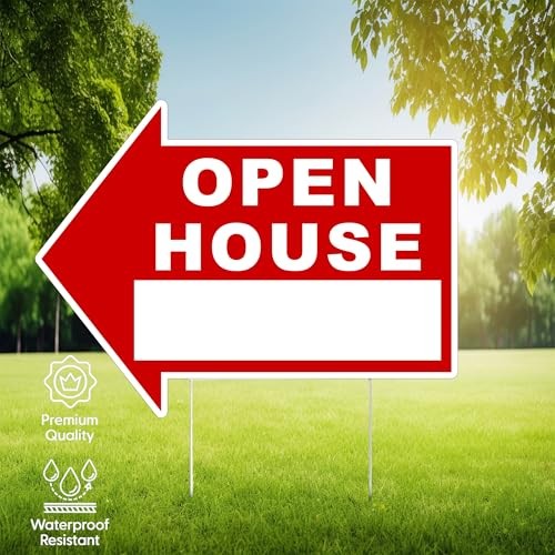 Large Huge Open House For Sale Yard Sale Arrows Yard Sign Double Sided With S…