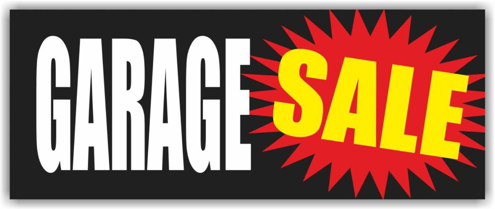 Garage Sale Advertising Banner Vinyl Sign Yard Sale Venta de garage Flea market