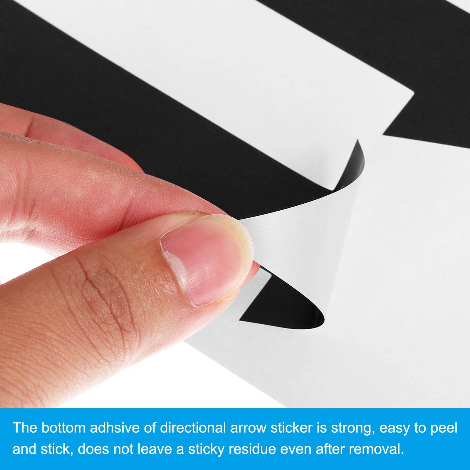 6 Inch Directional Arrow Sticker, 12 Pack PVC Removable Self Adhesive Waterpr…