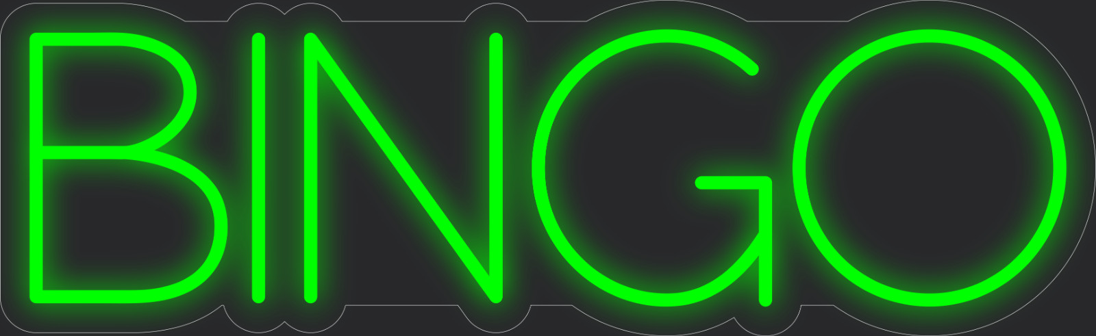 Bingo Neon LED Sign Business Wall Decor Lighted Store Sign 36 x 11 in.