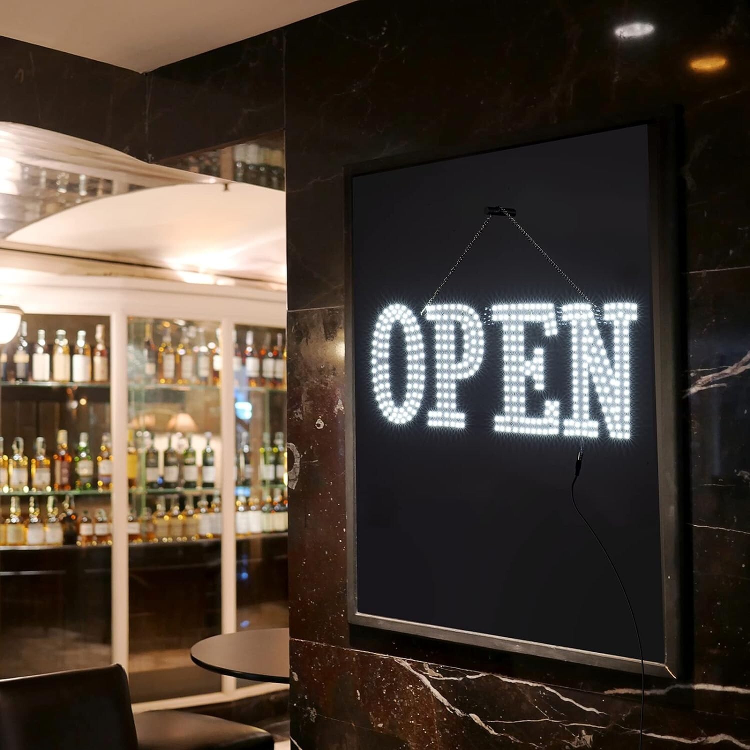 Ultra Bright 40&Prime;x14&Prime; Large LED Open Sign for Business with Hanging Installation