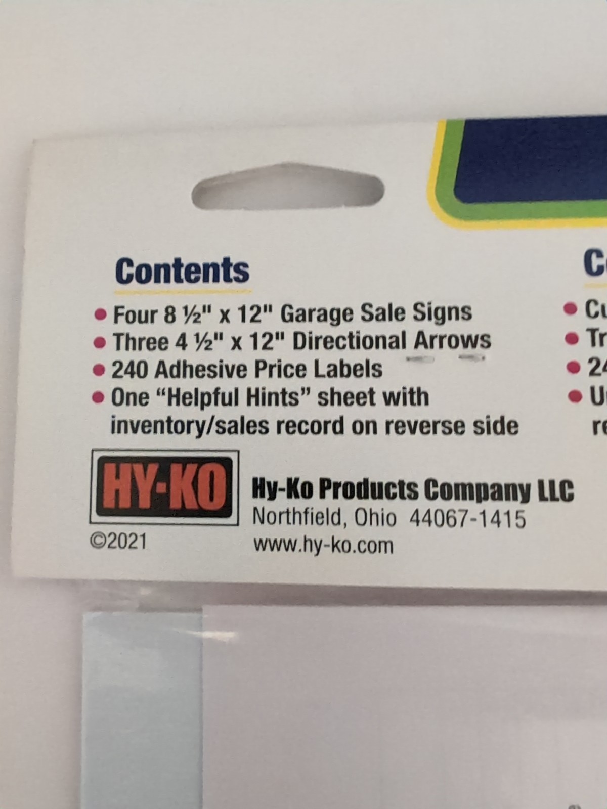 Hy-Ko Garage Sale Sign Kit – 240-Piece Set – Signs, Arrows & Price Labels – New