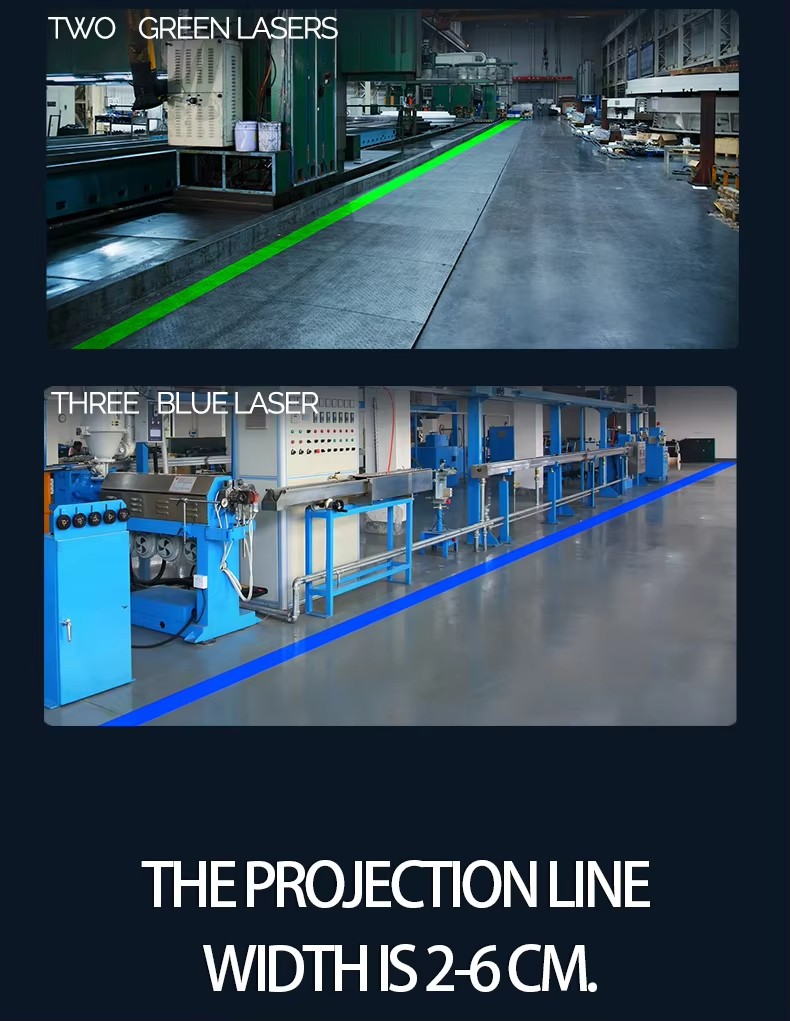 High-Power Laser Line Projector – IP65 Workshop Safety Light with Visible Beam