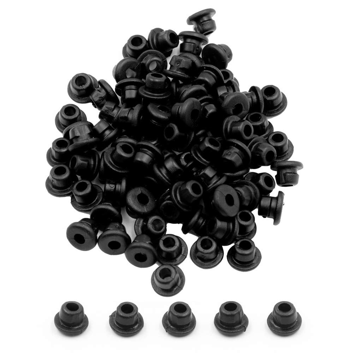 Tattoo Grommets – Autdor 300Pcs Tattoo Rubber Grommets Soft Silicone Tattoo G…
