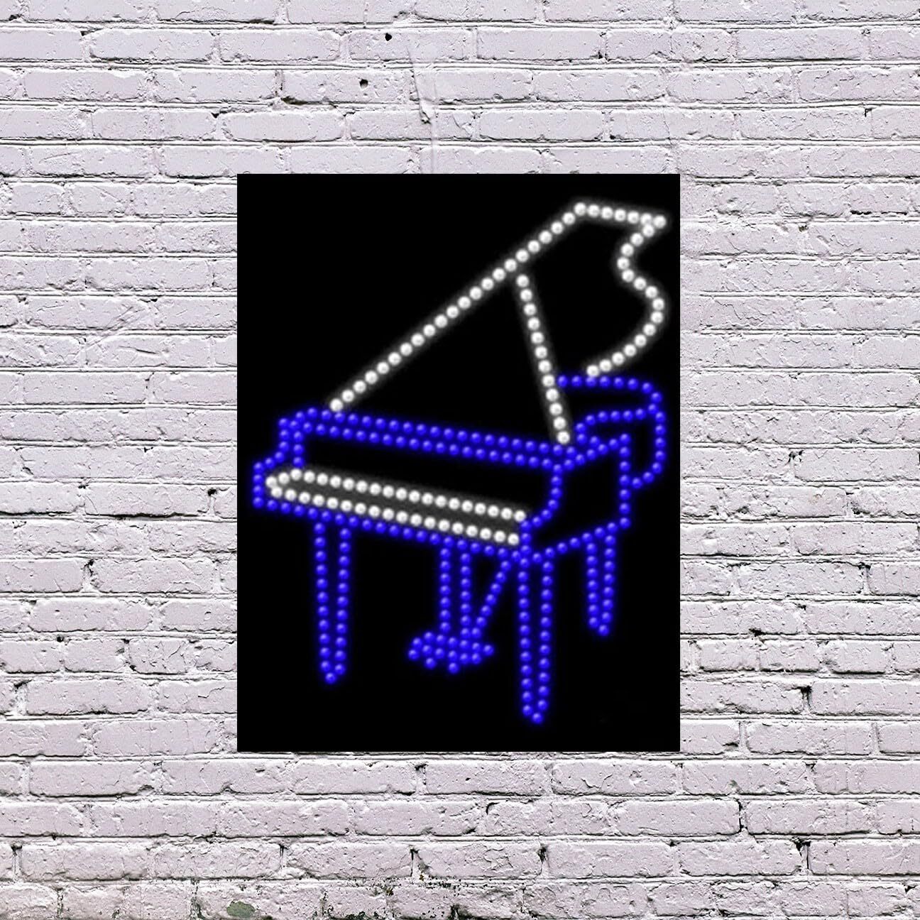 LED Piano Sign | Light Up Sign | 26&Prime;H x 20&Prime;W x 2&Prime;D