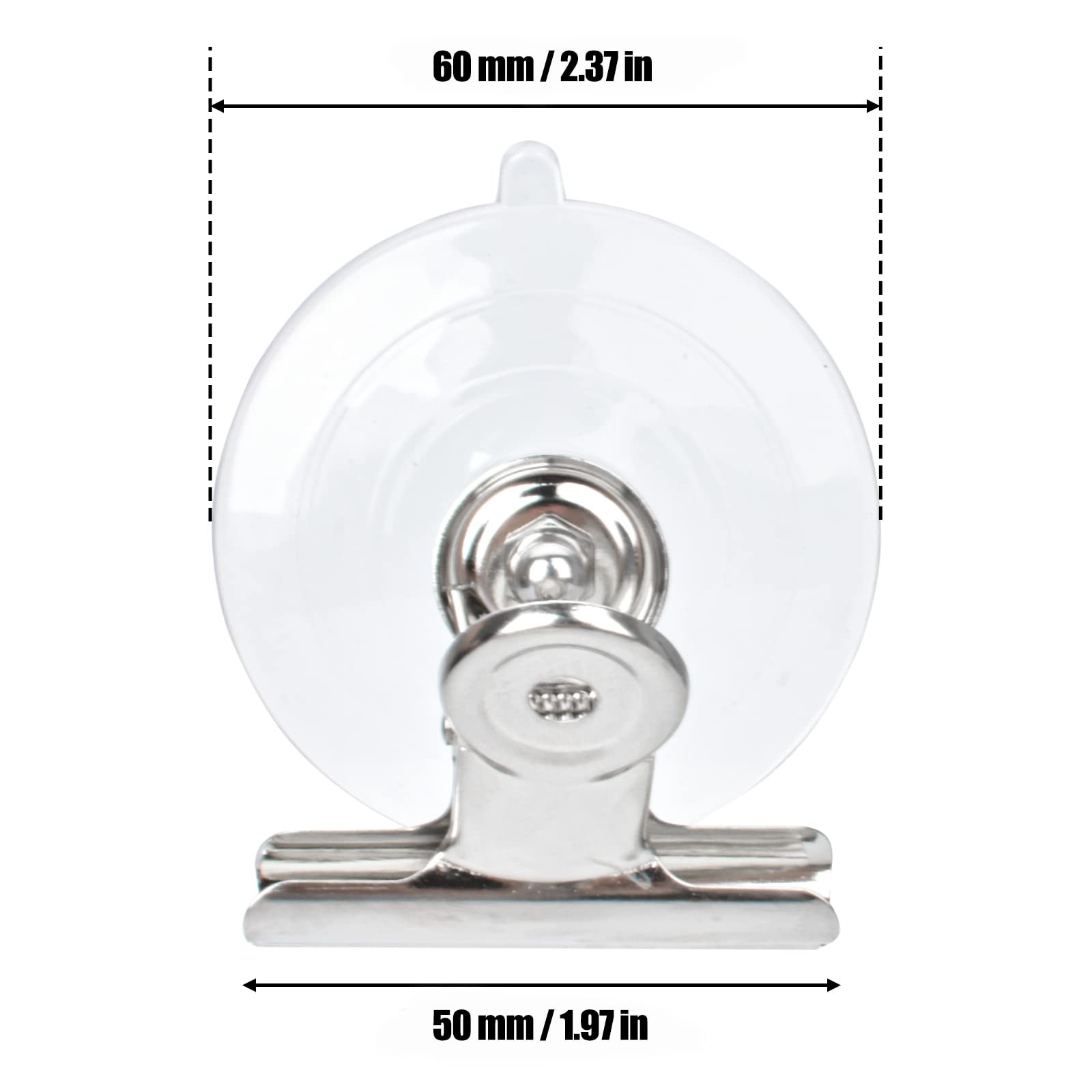 Sankoly 12 Pieces Suction Cup Clips 2.4&Prime; +2&Prime; Clip, Clear