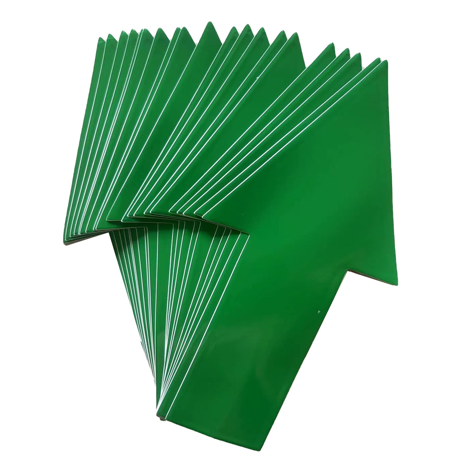 20 Pack Arrow Floor Sticker 8 x 4 in (10 X 20 CM), PVC Removable Self-Adhesiv…