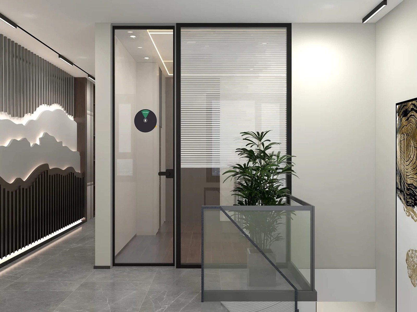 Private Office Door Sign – 6 Options, Do Not Disturb, Available, In a Meeting…