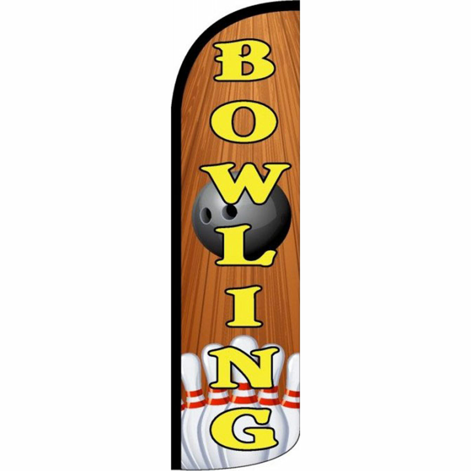 Bowling Flag Flutter Feather Banner Swooper Windless