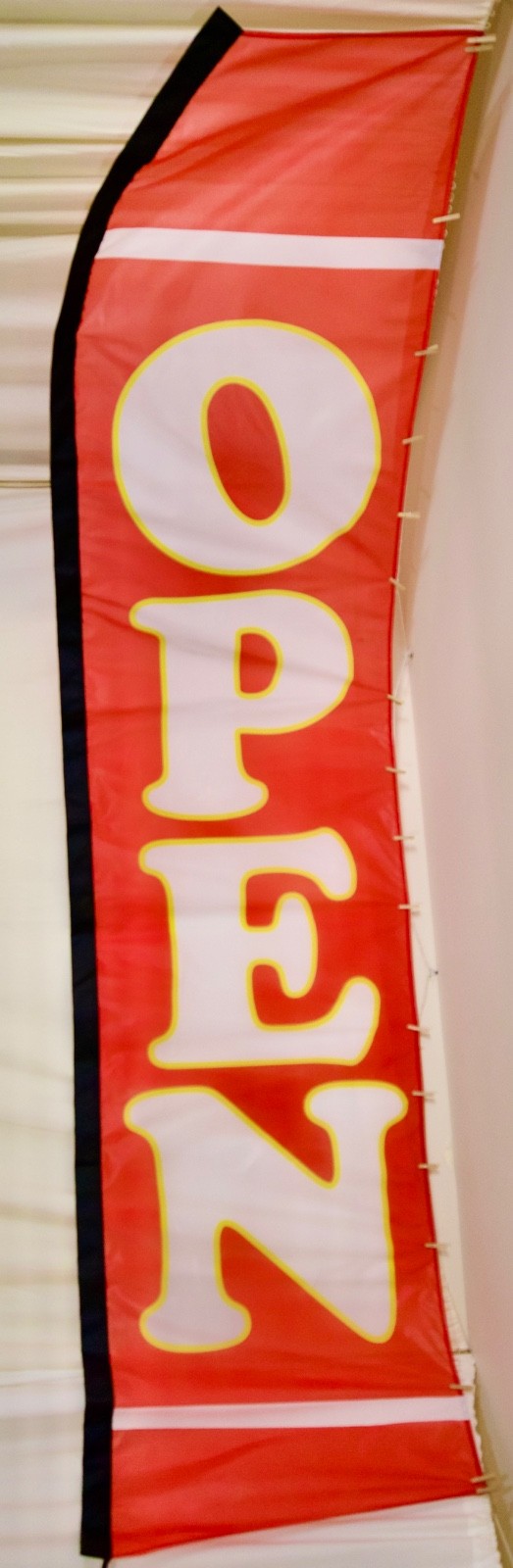 Extra Large Promotional Banner, Convex Bow Flag, Bow outward along the Tap Edge