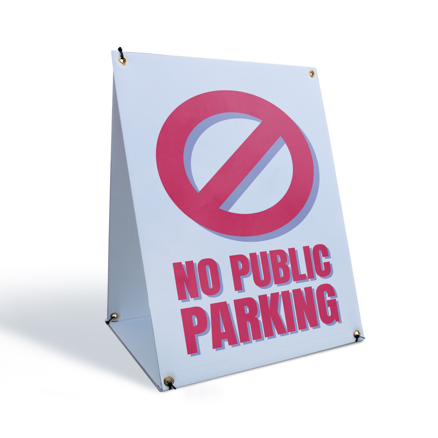 No Public Parking A-Frame Sidewalk Sign Property Management Clear Restrictions