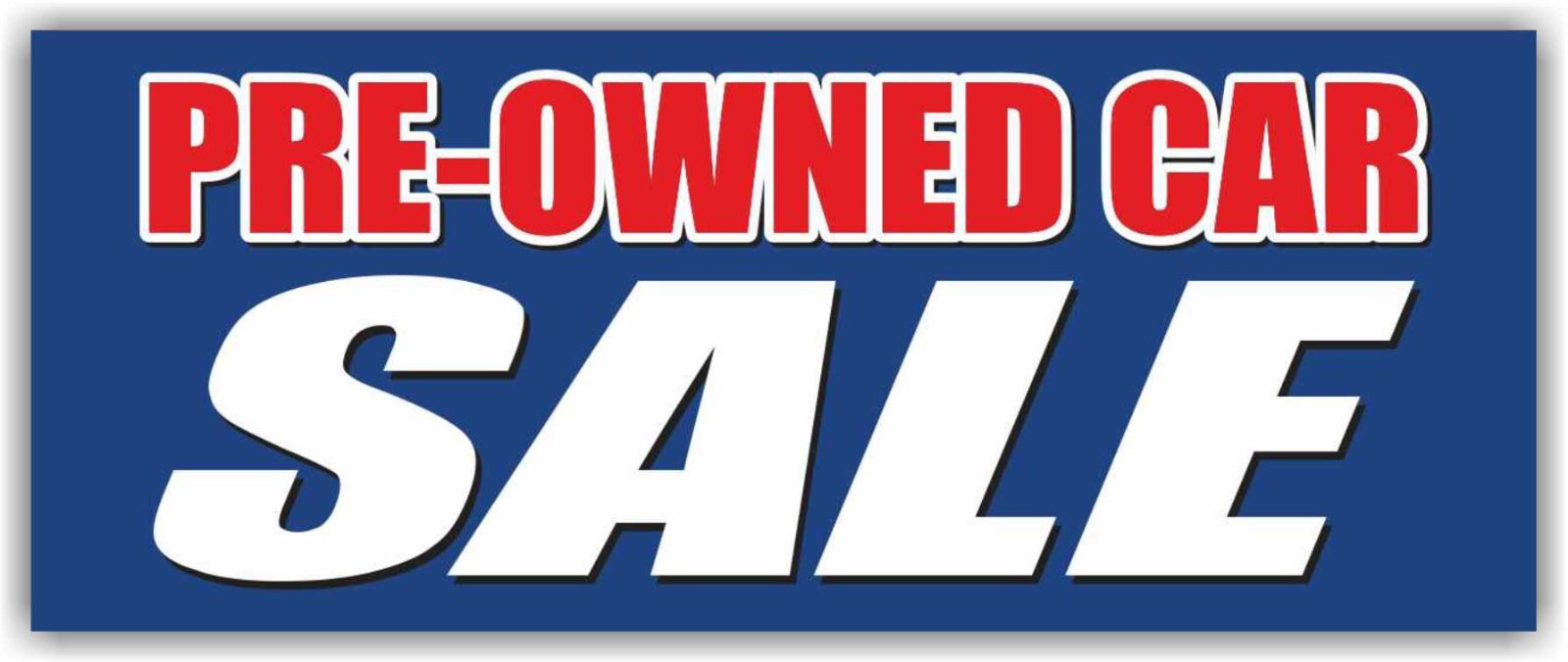 PRE-OWNED CAR SALE Advertising Banner Vinyl Mesh Sign Used AUTOS USADOS Service