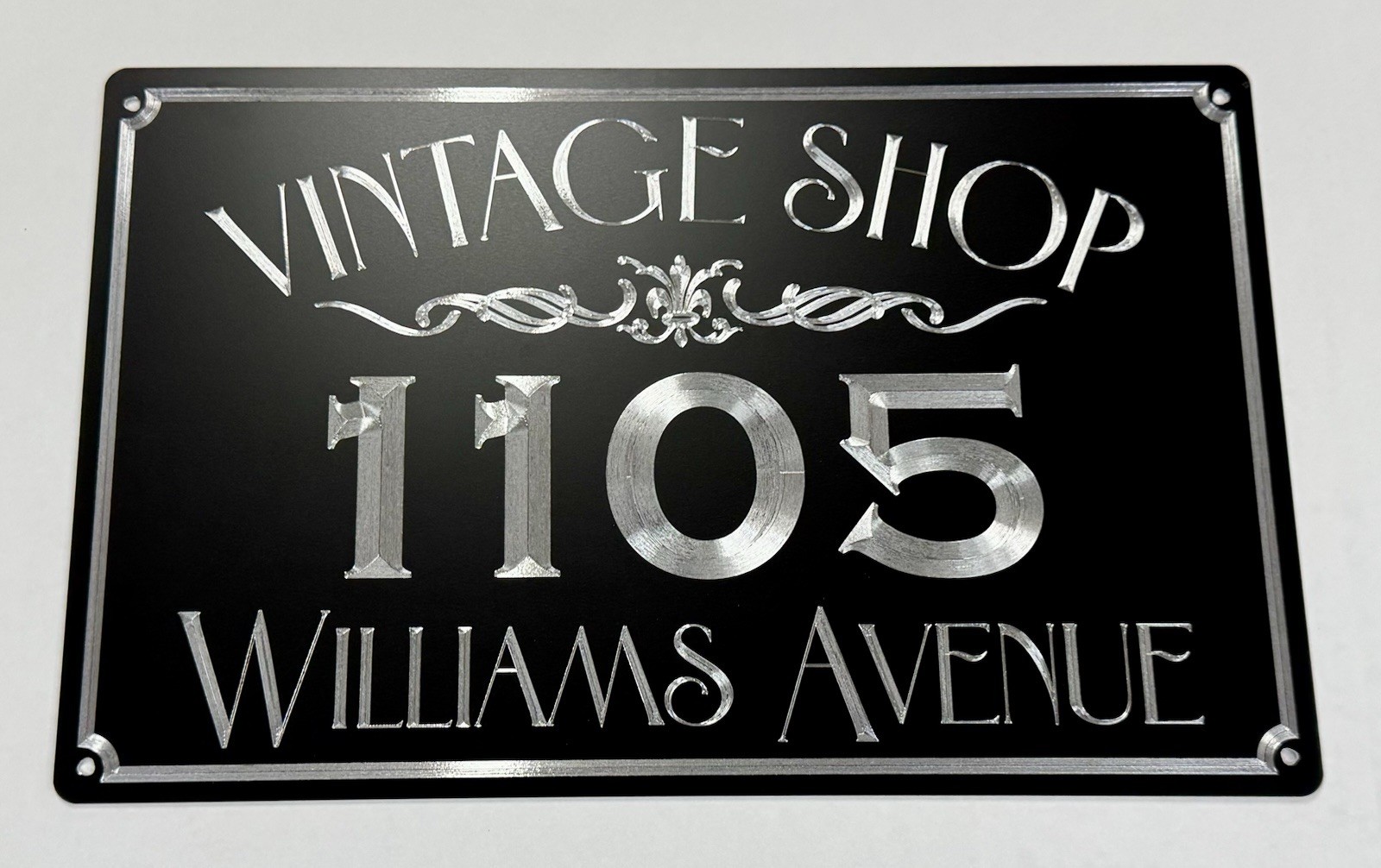 Engraved Custom Business Company Building Outdoor Weatherproof Metal Sign 15×9.5