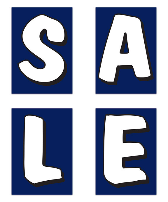 UNDER THE HOOD SIGN SAVE SALE KIT CAR LOT DEALER KIT RED WHITE 29&Prime; X 41&Prime;