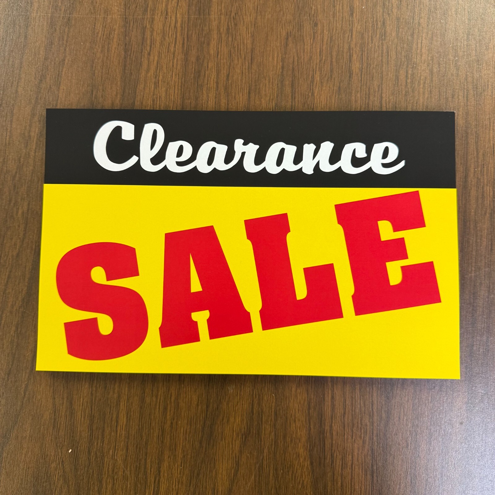 Clearance Sale Price Signs for Retail Displays -11&Prime;w x 7&Prime;H-10 pieces