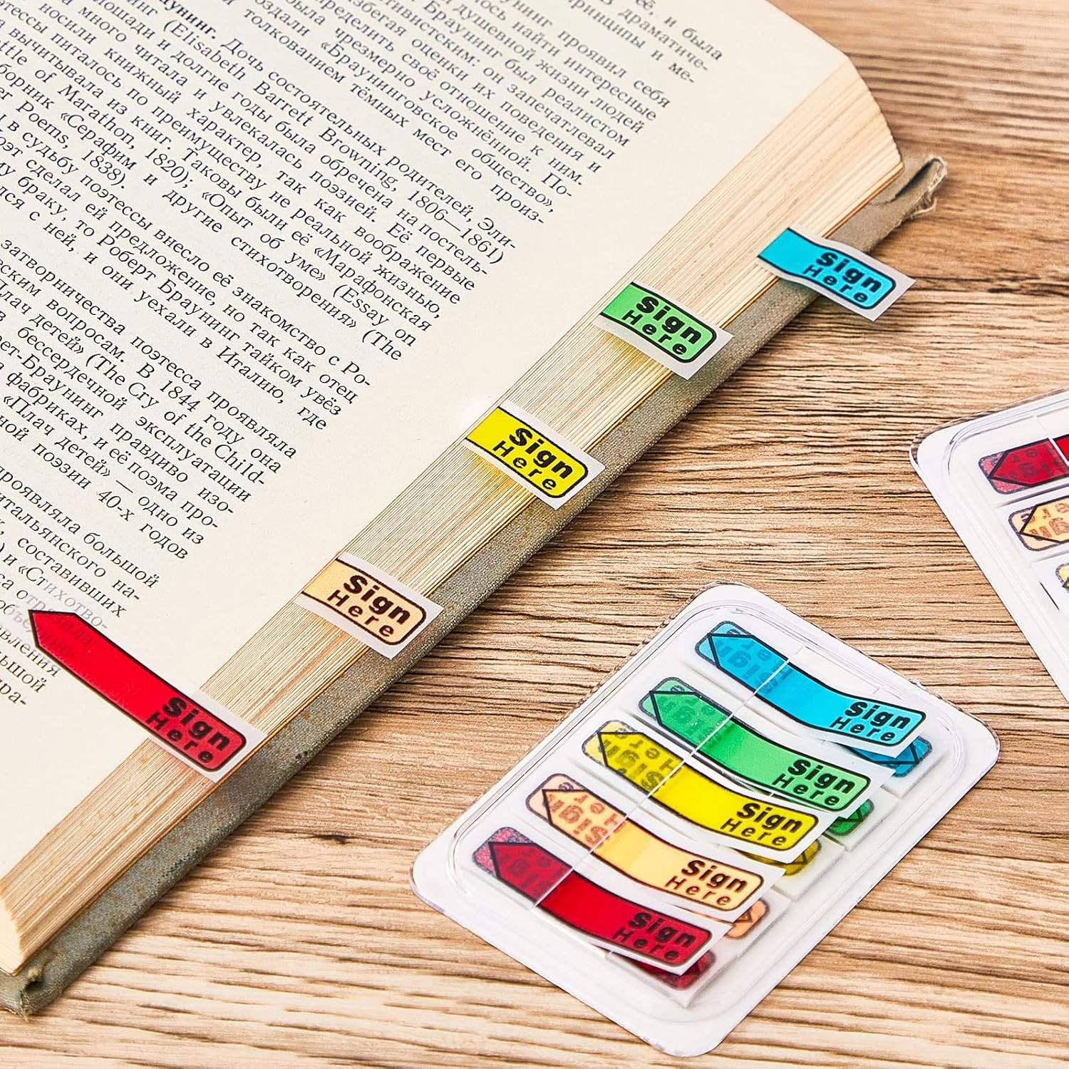 10 Pack 1000 Pcs Sign Here Tabs Sign Here Stickers Please Message Flags Multicol