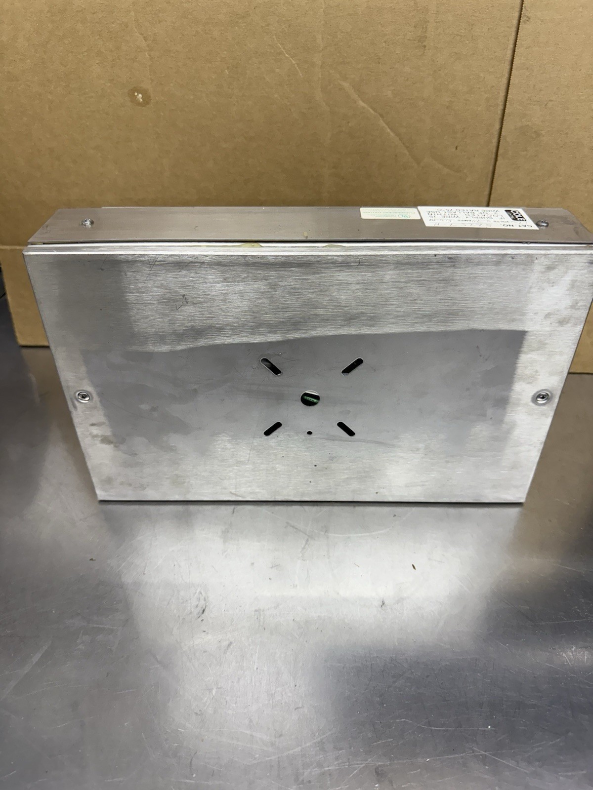 Cole Lighting S2257-N Open Closed Sign Outdoor Stainless Enclosure New 120V