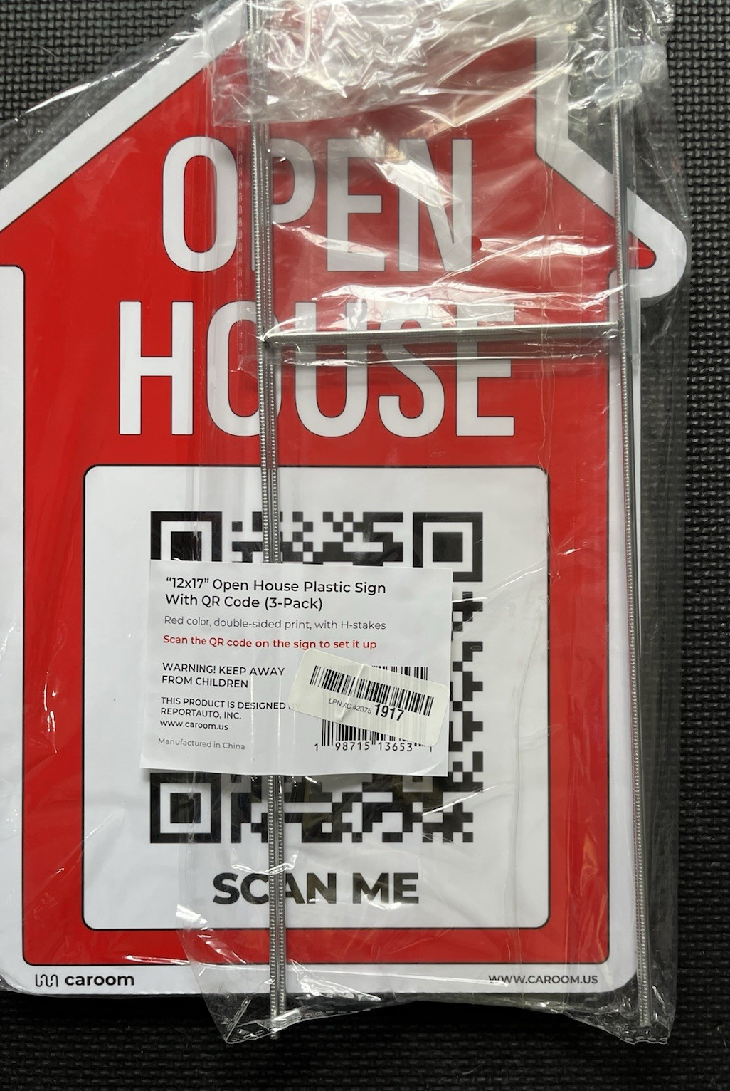 12 » x 17 » Open House Signs for Real Estate (3-Pack)