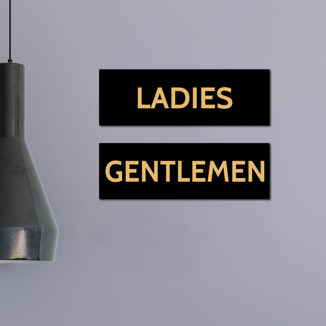 Basic Ladies and Gentlemen Sign Set