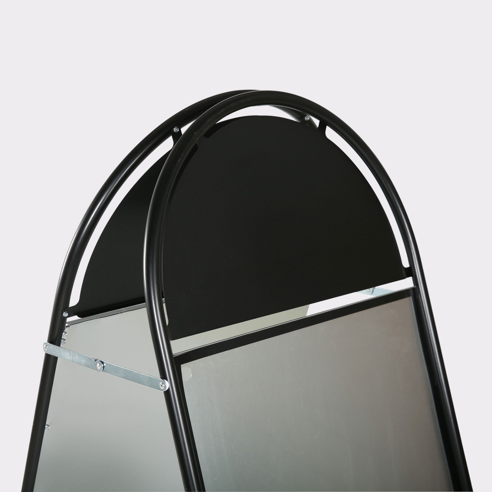 Sandwich Board Sidewalk A-Frame Double Sided Galvanized Backing 20×30 Black