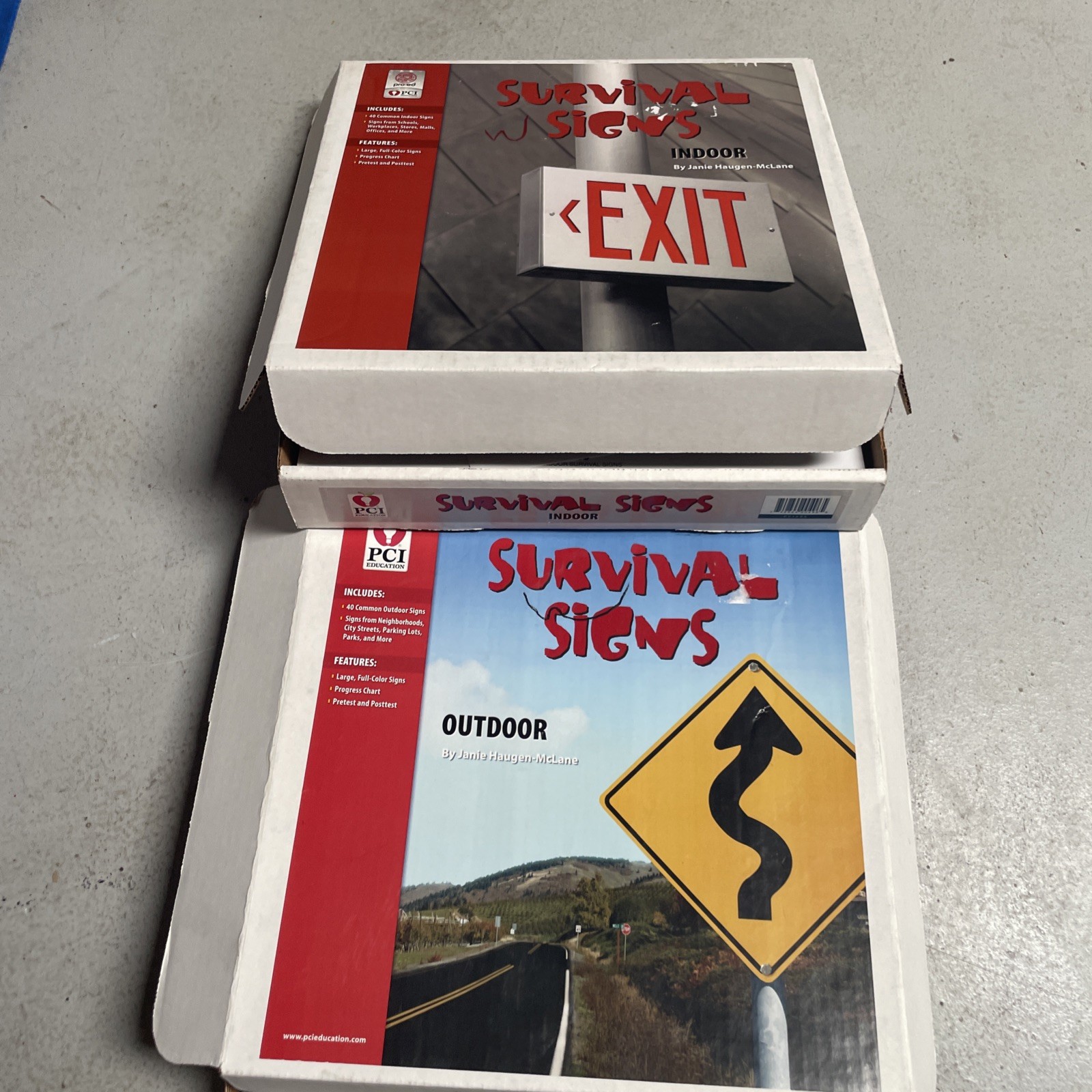 PCI Survival Signs Educational Kits 2 Piece Lot (Indoor & Outdoor)- 41 Signs