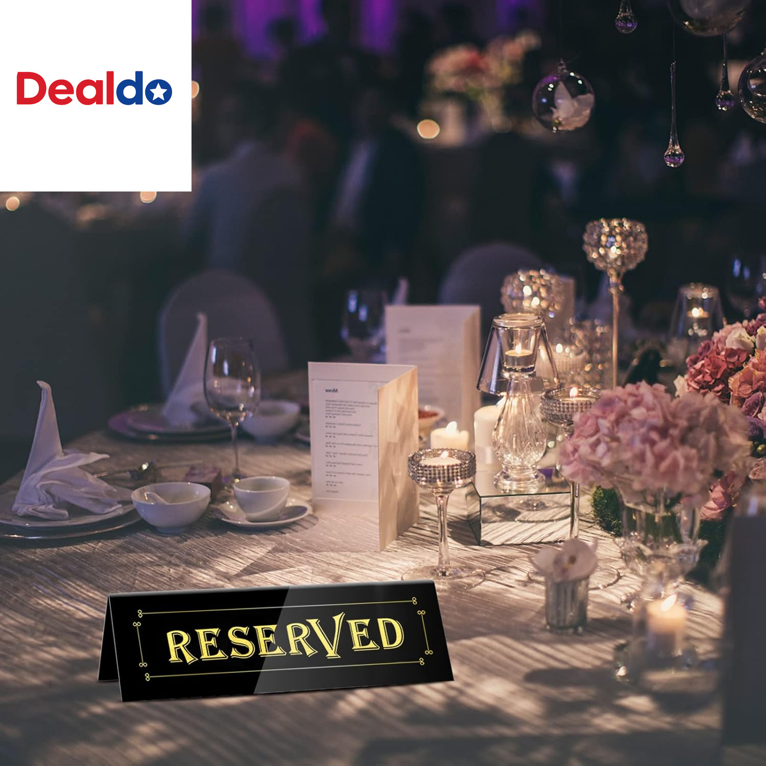 20PCS Acrylic Reserved Table Tent Signs, Reservation Seat Signs for Wedding, Res