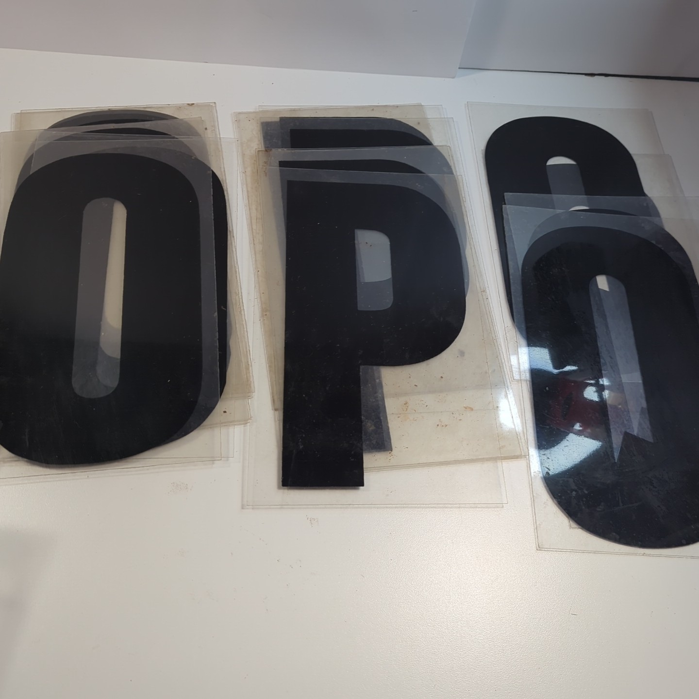 11&Prime; Black Marquee Sign Letter Complete Alphabet Commercial Outdoor Store Plastic
