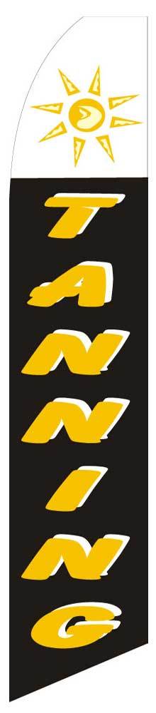 Tanning Custom Designed Advertising Sign Swooper Banner Flag And Pole Neoplex