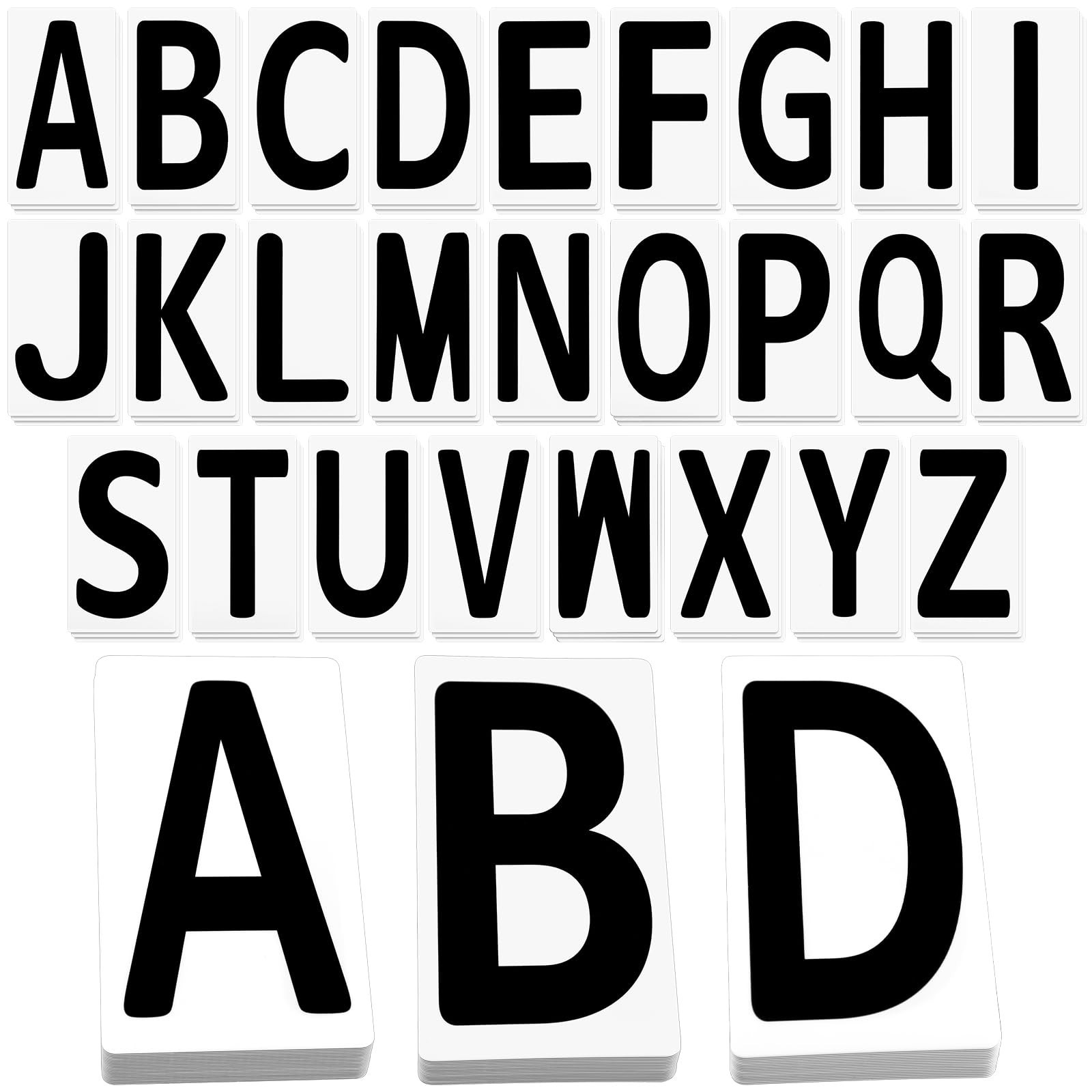 Resurhang 78 Pcs Replacement Letters for White Message Board Sidewalk Signs O…