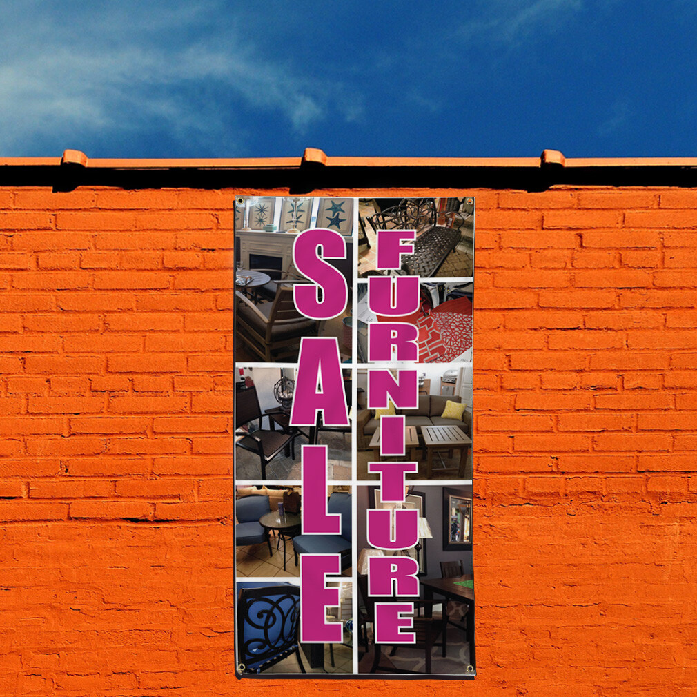Vertical Vinyl Banner Multiple Sizes Deal Furniture Business Outdoor