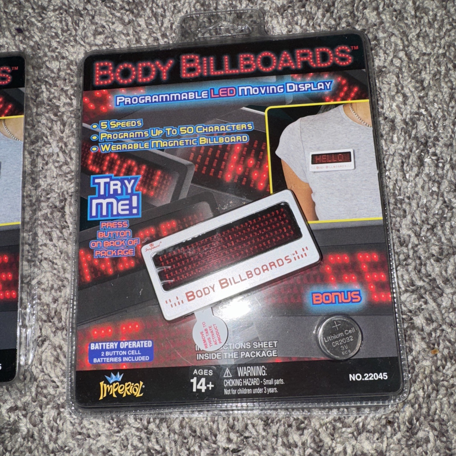 IMPERIAL BODY BILLBOARDS PROGRAMMABLE LED MOVING DISPLAY 50 CHARACTERS New Batt