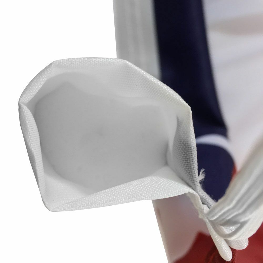 « WE CASH CHECKS » advertising super flag swooper banner business sign money loan