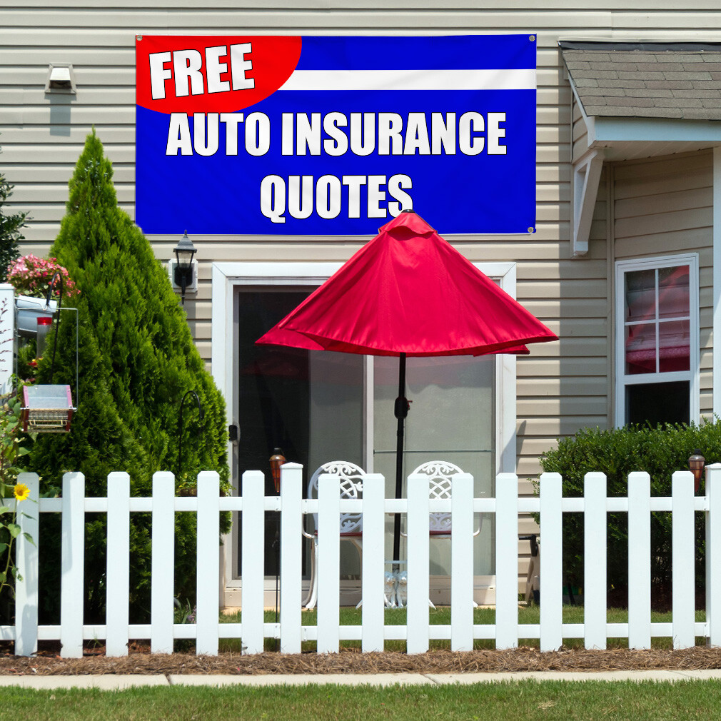 Vinyl Banner Multiple Sizes Free Auto Insurance Quotes Auto Body Shop Business