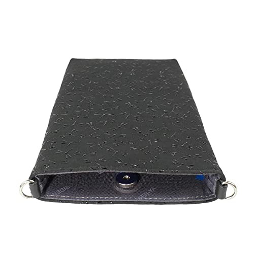 Inden Sacoche Smartphone Pouch Deerskin Black & Black Dragonfly 5029 New Japan