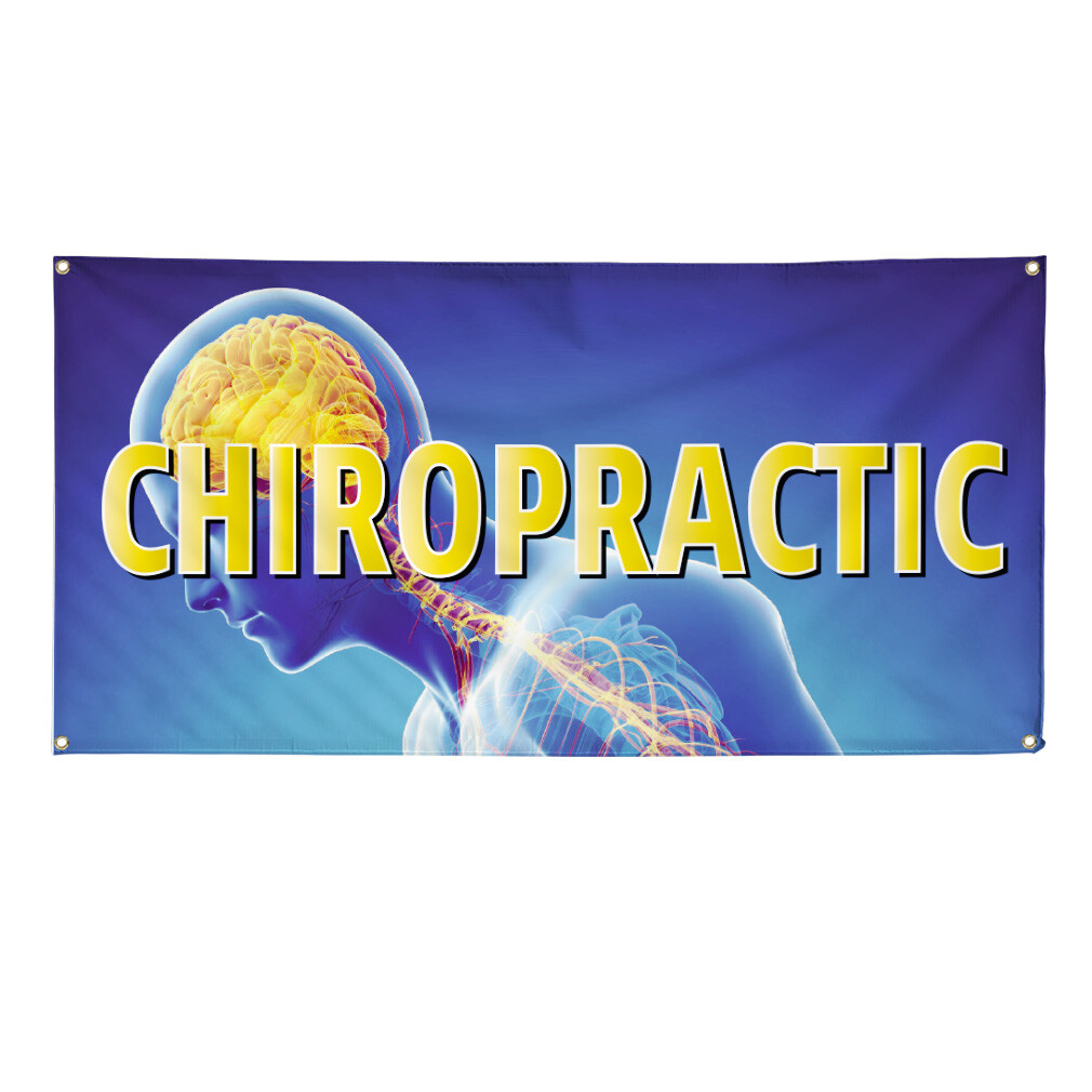 Vinyl Banner Multiple Sizes Chiropractic Business A Health Care Outdoor